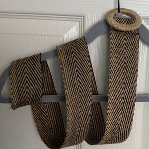 Woven Black and Tan Belt